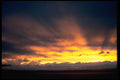 001085 Yellow Sunset Below Clouds At Altitude A4 Photo Print