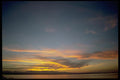001090 Orange Clouds, Blue Sky A4 Photo Print