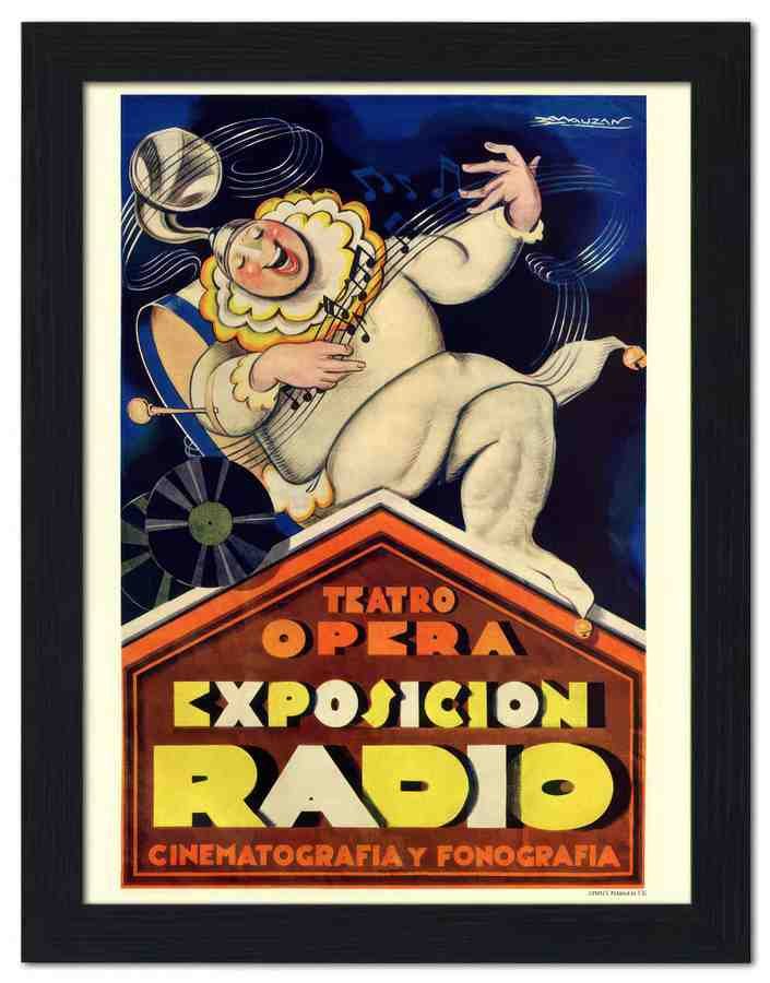 001X exposicion radio 2 Vintage Advert A4 Photo Print