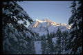 002000 Shadowed Side Of Snowy Mountain A4 Photo Print