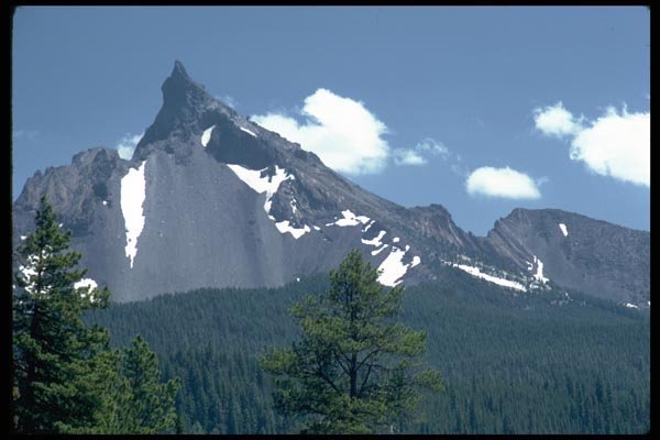 002003 Gravel sided Mountain, Forest A4 Photo Print