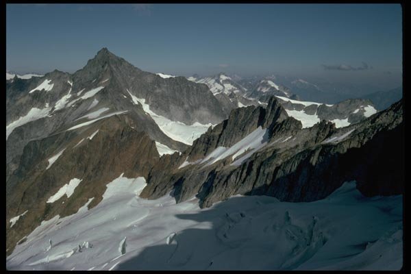 002009 Exposed Mountain Tops A4 Photo Print