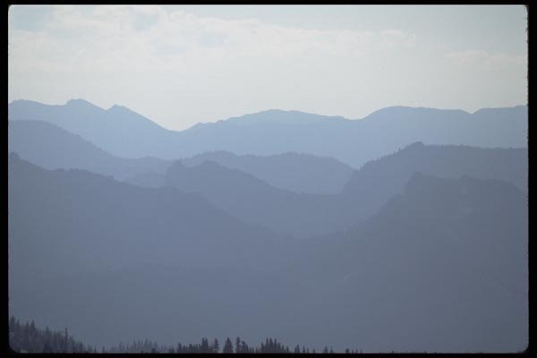002026 Four Saddlebacked Ranges A4 Photo Print