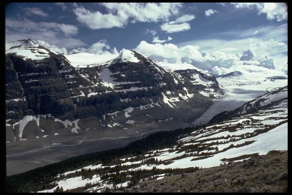 002027 Ice Fields And Glacier A4 Photo Print