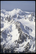 002028 Looking Down On Snowy Peaks A4 Photo Print