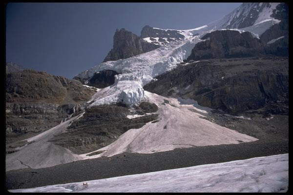 002039 Ice Fields On Rocks A4 Photo Print
