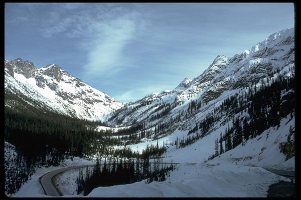 002040 Switchback Road In Mountains A4 Photo Print