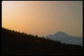 002046 Mountain Under Orange Sky A4 Photo Print