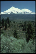 002048 Snowy Mountains Behind Green Valley A4 Photo Print