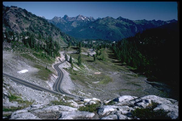 002053 Loop In Mountain Road A4 Photo Print