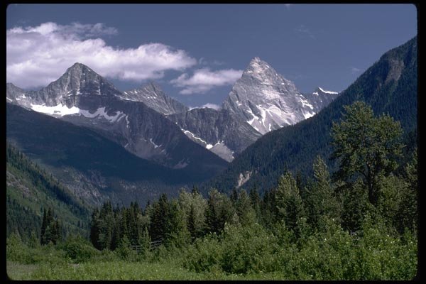 002057 Ridged Rock Peaks A4 Photo Print
