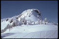 002069 Snowcapped Rock, Tracks And Shadows A4 Photo Print