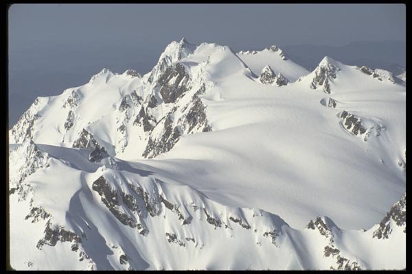 002070 Snow Covered Peak At Eye Level A4 Photo Print