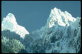 002078 Twin Snowy Peaks A4 Photo Print