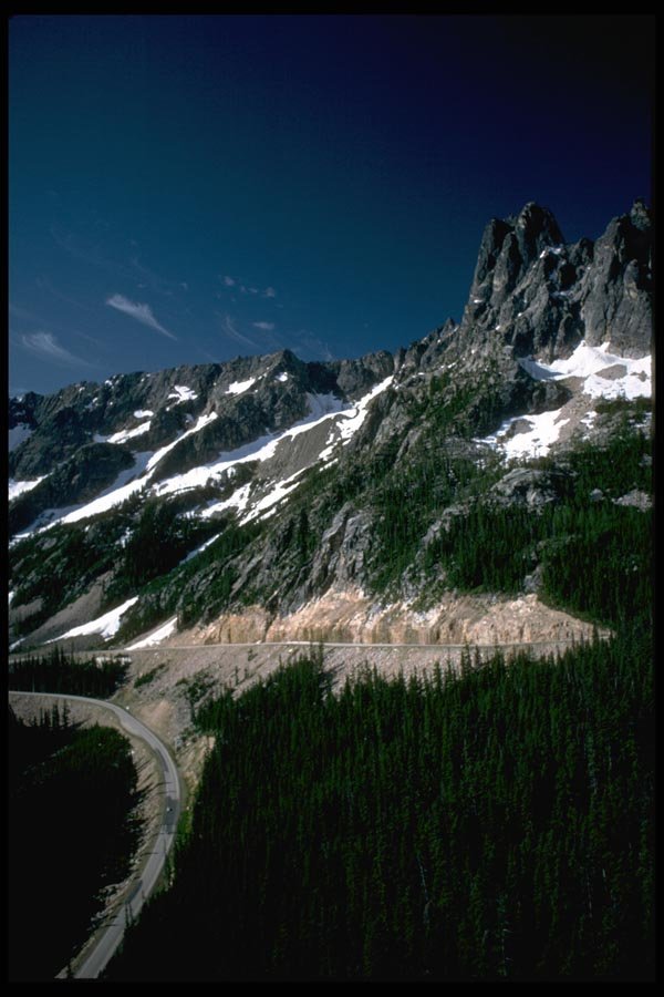 002085 Mountain Road Switchback A4 Photo Print