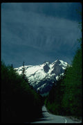 002087 Highway To Mountain A4 Photo Print