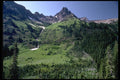 002090 Green Alpine Hillside A4 Photo Print