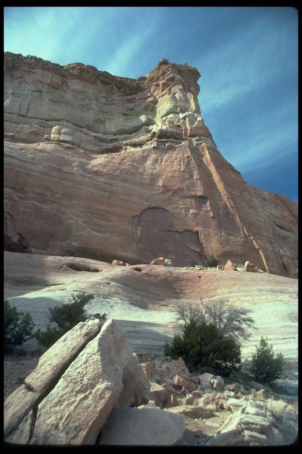 002095 Red Shaley Cliff A4 Photo Print