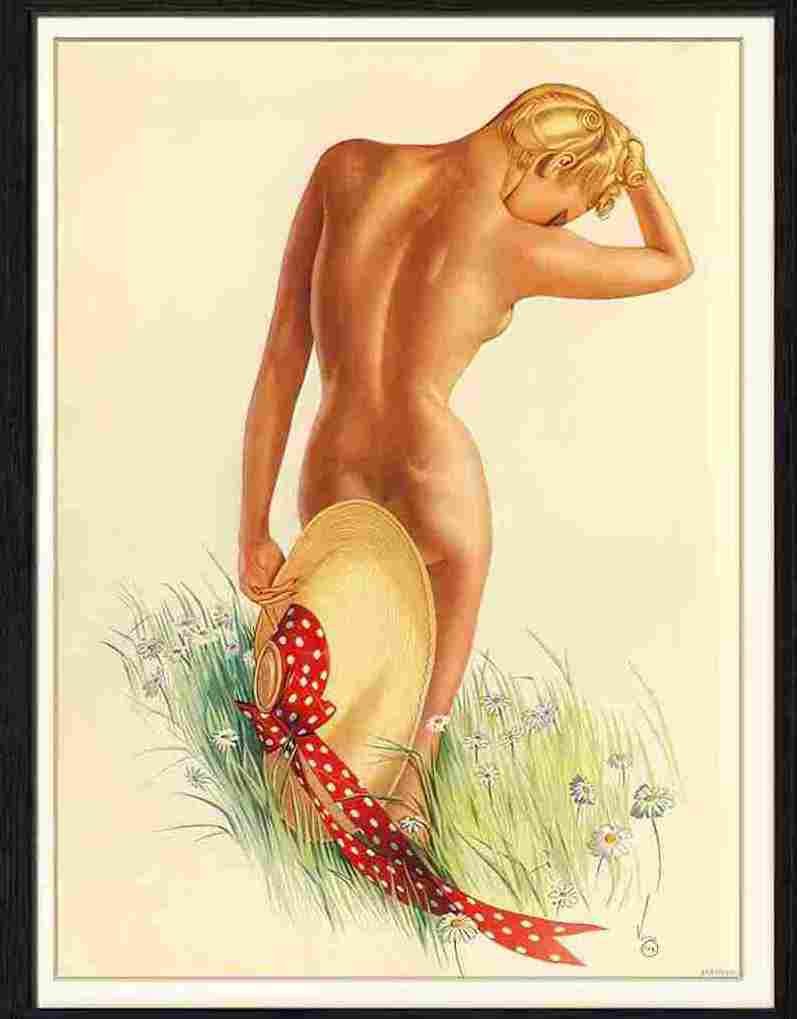 003 01 pin up girl Advert A4 Photo Print