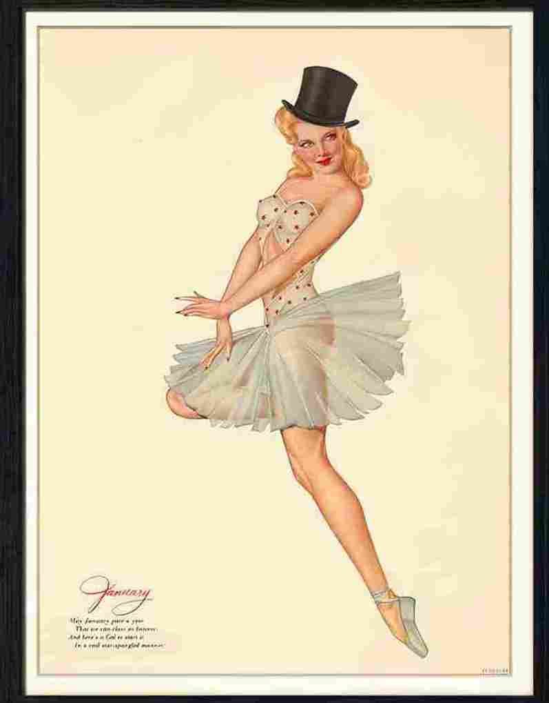 003 04 pin up girl Advert A4 Photo Print