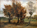 003 Autumn Landscape Van Gogh 1885 Vintage A4 Photo Print