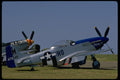 003002 Silver & Blue, P51 Mustang, Side A4 Photo Print