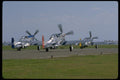 003003 Three P51 Mustangs Taking Off A4 Photo Print