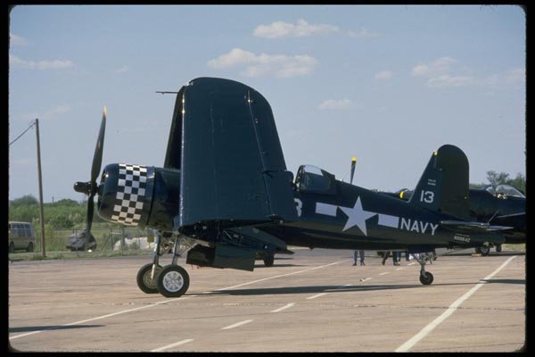 003023 Vought F4U Corsair, Folded Wings, Left A4 Photo Print