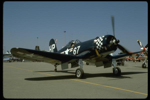 003026 Vought F4U Corsair, Right Front A4 Photo Print