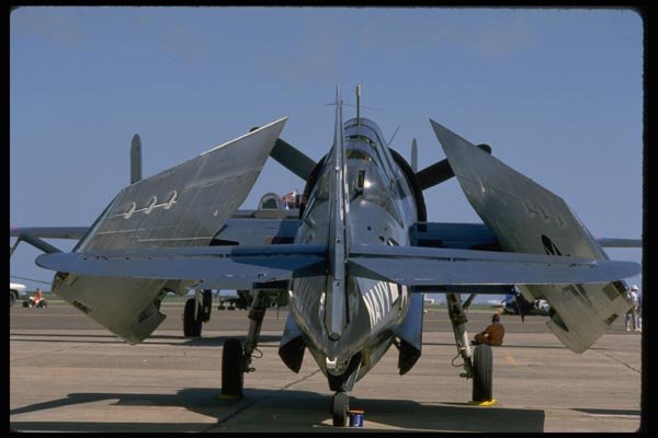 003043 Grumman TBM Avenger, Wings Folded, Rear A4 Photo Print