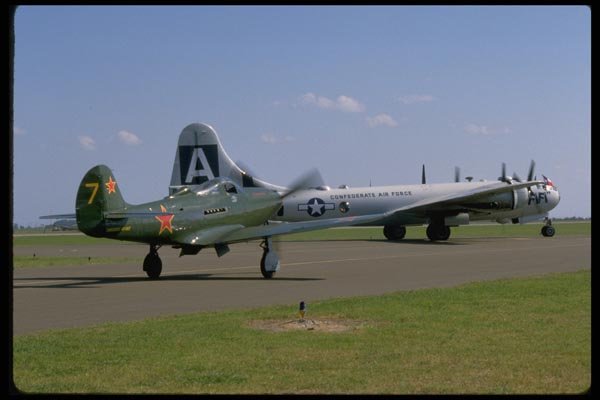003058 P39 Airacobra, B29, On Runway A4 Photo Print
