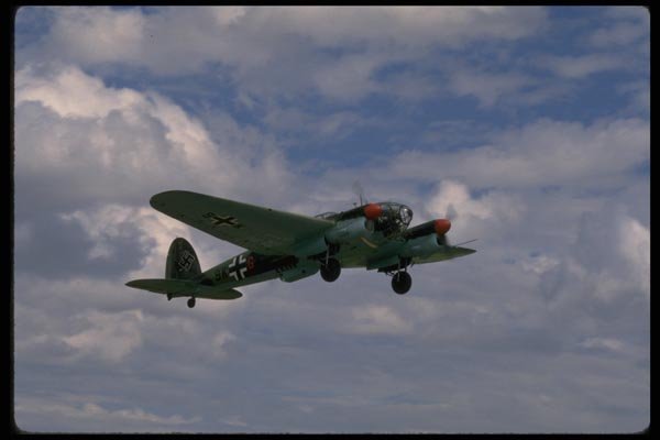 003064 Junkers JU88, Flying, Right Side A4 Photo Print
