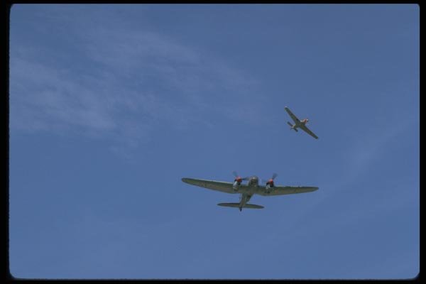 003066 Junkers JU88 In Air, From Below A4 Photo Print