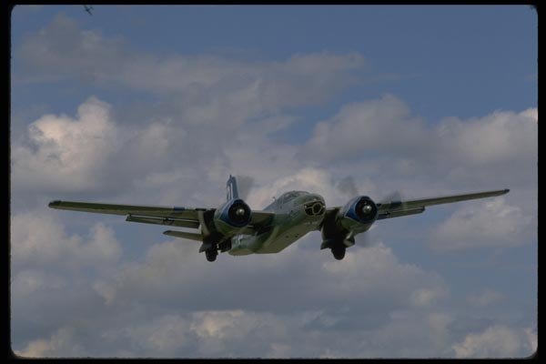 003070 B25, In Flight, Front Angle A4 Photo Print