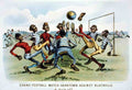 004 Darktown Football 1800s 2 Vintage A4 Photo Print