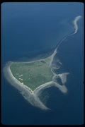 005002 Aerial View Of Flat Island A4 Photo Print