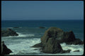 005005 Clear Horizon Over Rocks Near Shore A4 Photo Print
