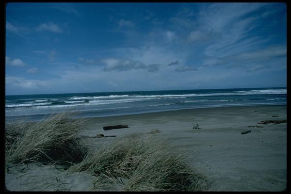 005027 Clouds And Surf From Dune A4 Photo Print