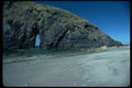 005042 Massive Rock With Cleft On Beach A4 Photo Print