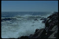 005050 Waves Breaking On Rocky Sea Edge A4 Photo Print
