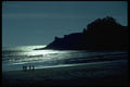 005060 People Silhouetted On Beach A4 Photo Print