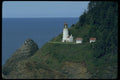 005067 Lighthouse On Side Of Cliff A4 Photo Print