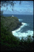 005079 Lighthouse On Point A4 Photo Print