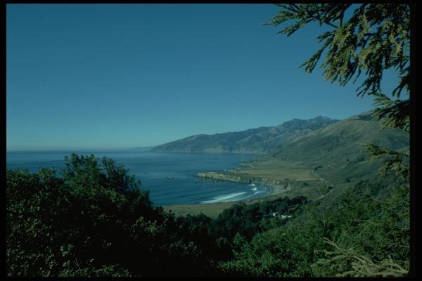 005094 Coastline With Road A4 Photo Print