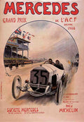 006 1908 Benz 120 Hp Advertising Poster Vintage A4 Photo Print