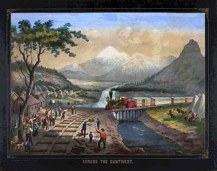 006 Across Continent Vintage A4 Photo Print