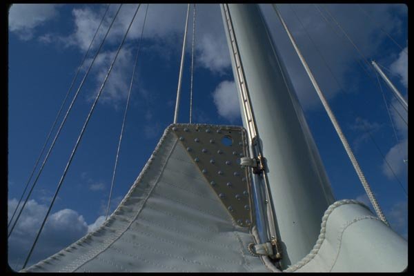 007003 Rigging Of Sail On Mast A4 Photo Print