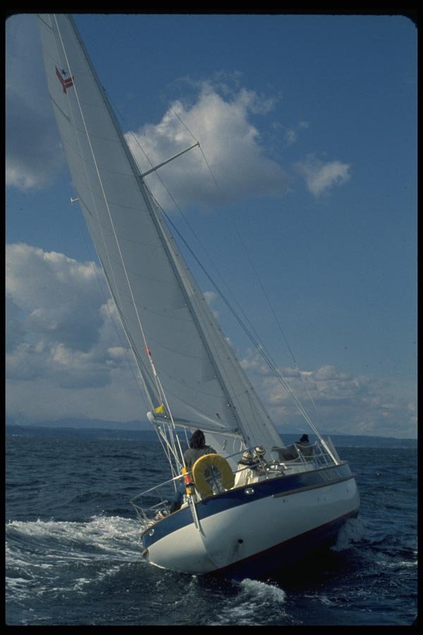 007004 Cutter Aft Under Sail A4 Photo Print
