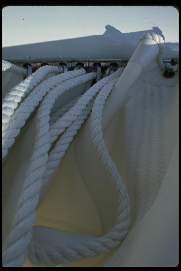007008 Lines And Sail Close Up A4 Photo Print