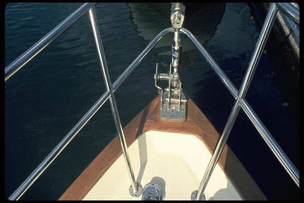 007010 Bow Of Boat From Overhead A4 Photo Print